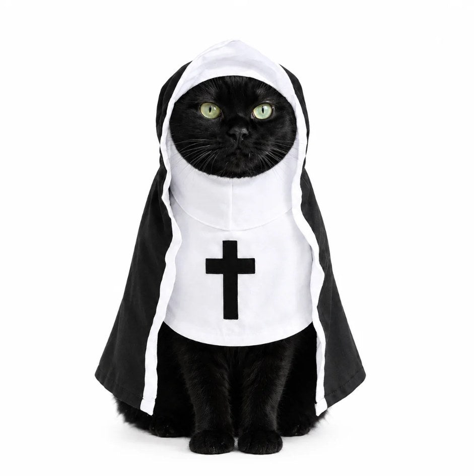 Disfraz de monja para mascotas