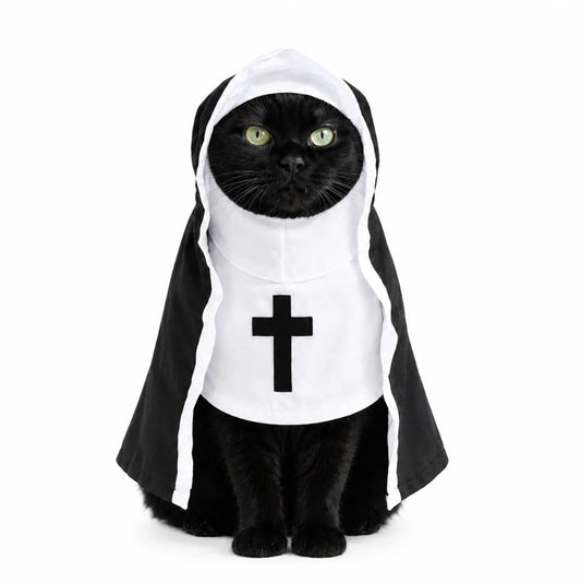 Disfraz de monja para mascotas