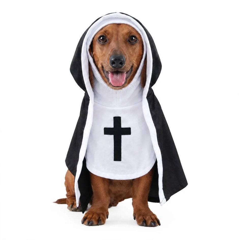 Disfraz de monja para mascotas